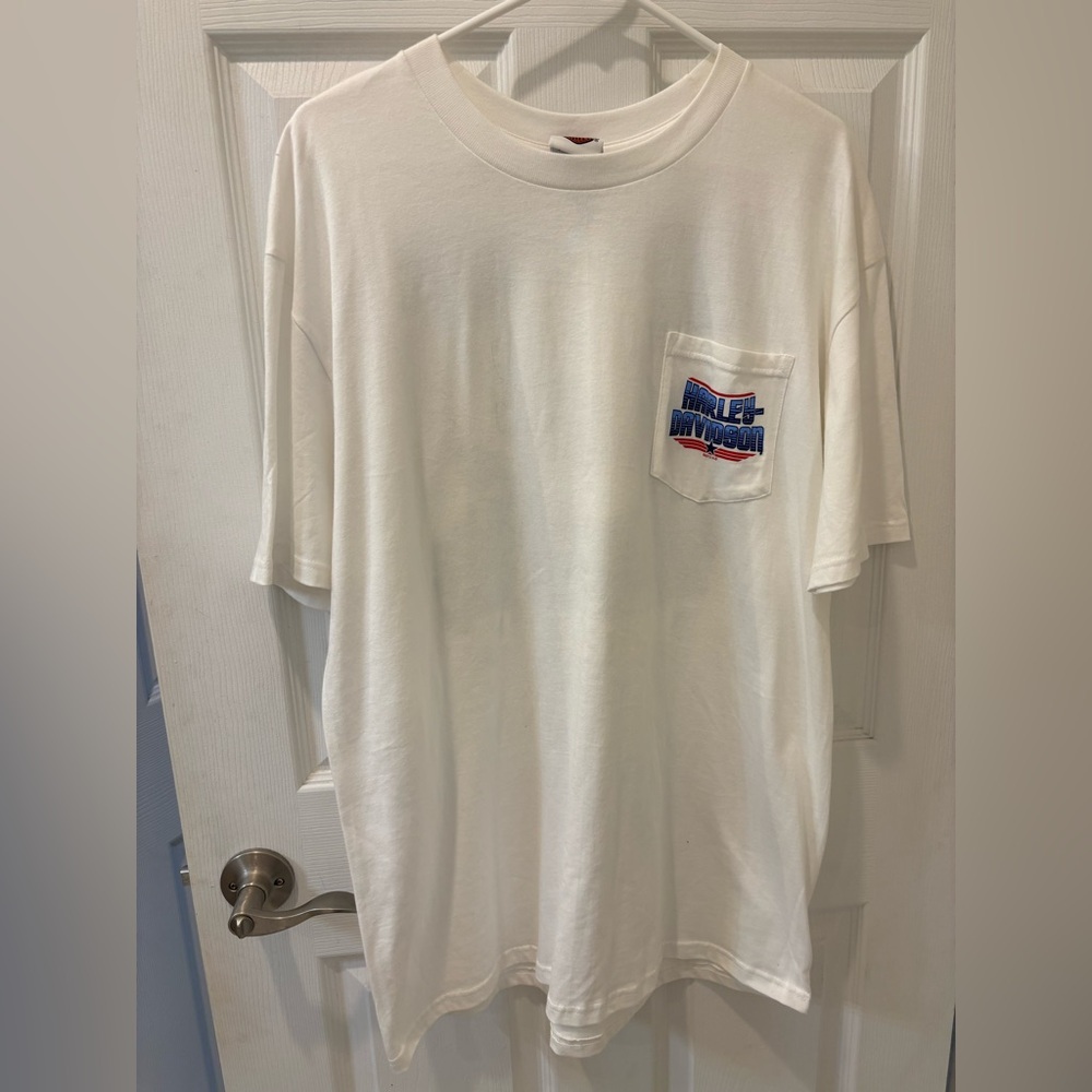 Harley-Davidson Monterey California White T-Shirt with Pocket Logo